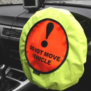 Car warning cover - Do Not Move Vehicle