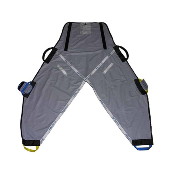 Disability hoist sling for patient lifting and transfers.