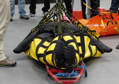 Rescue training with dummy on stretcher and ropes - Bariatric (Obese) Training Manikins