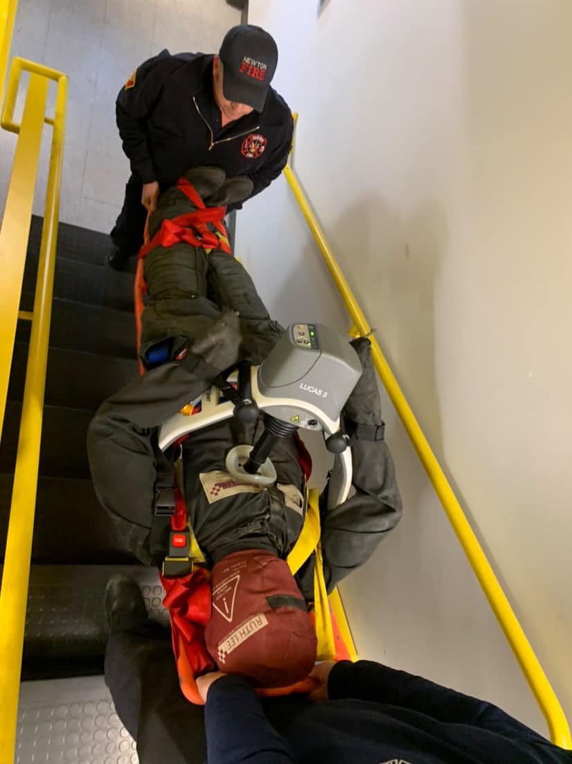 RLN20A RLN90 Duty Training Manikin Adult Newton Fire Dept Duty with Lucas machine CPR