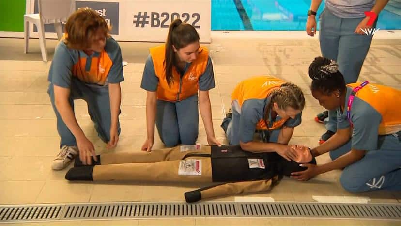 How the lifeguards at Commonwealth Games swimming events trained to keep the athletes safe