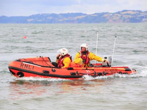 Man Overboard manikin used for assessment at National Coast Watch Station in Exmouth