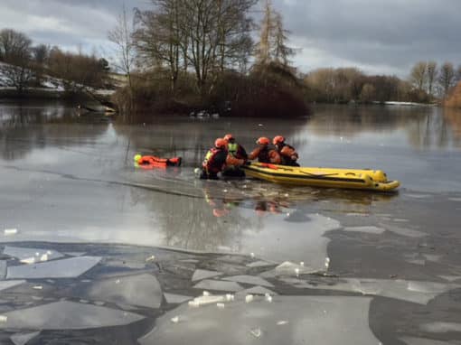 Icy Training Challenge for Evesham Firefighters