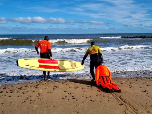 “PTE Ryan” Training Lifeguards To Save Surfers In Scottish Seas With Aberdeen Slsc
