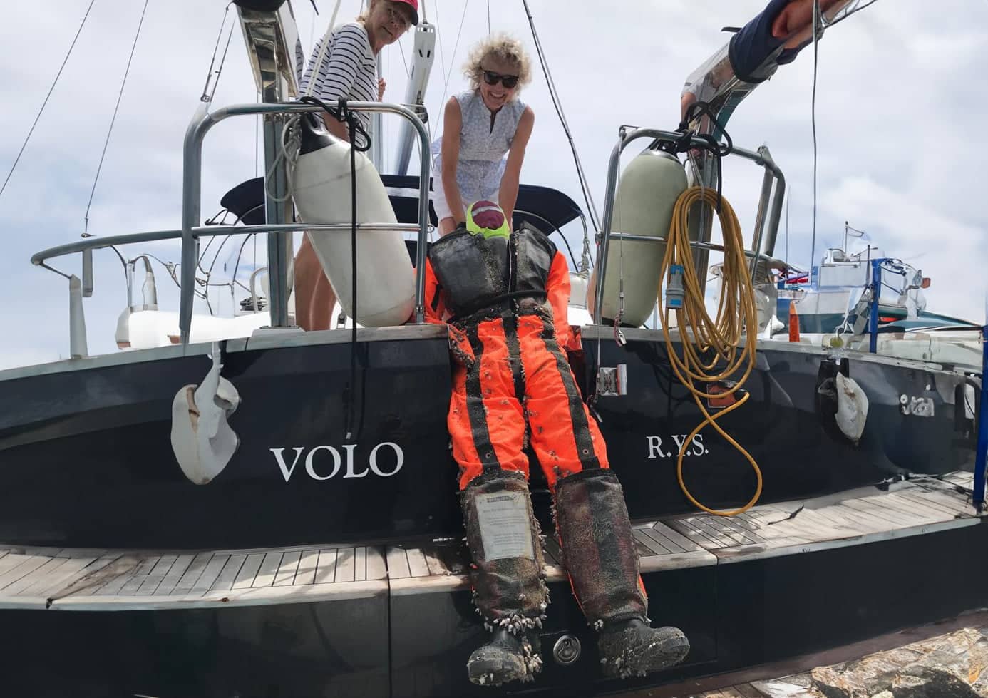 The Adventures of Fred: The Tale of a Missing Manikin Man Overboard found in menorca
