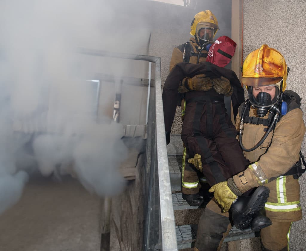 duty firefighters smoke ai