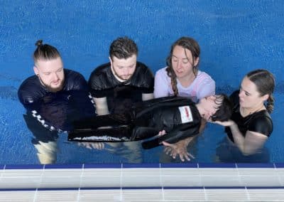 lifeguards with toddler lifeguard rescue mankin