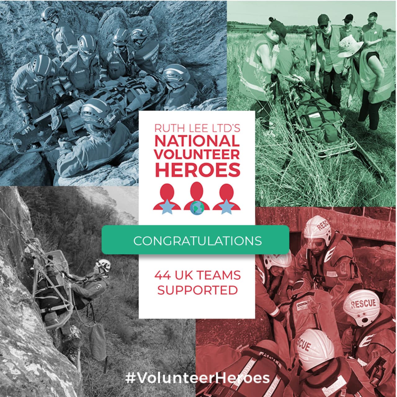 44 UK Volunteer Rescue Teams Benefit from Ruth Lee’s ‘Volunteer Heroes’ Programme