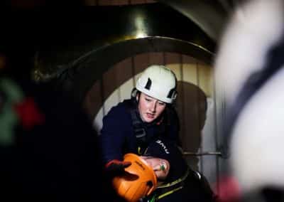 Confined space rescue training