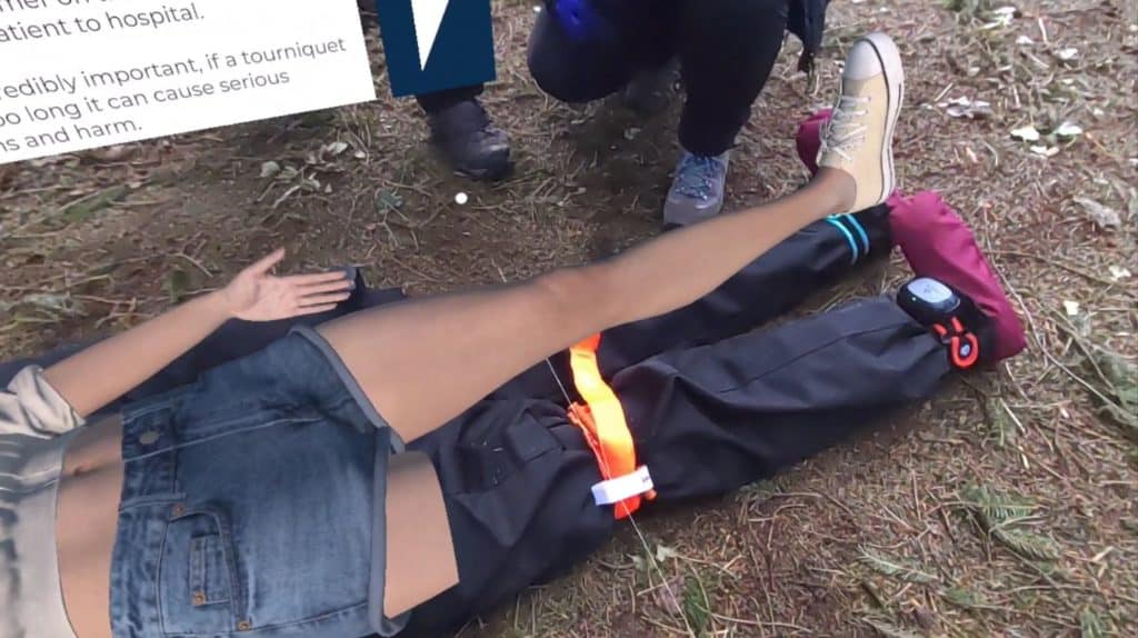 outreach forrest tourniquet placement trauma scenario