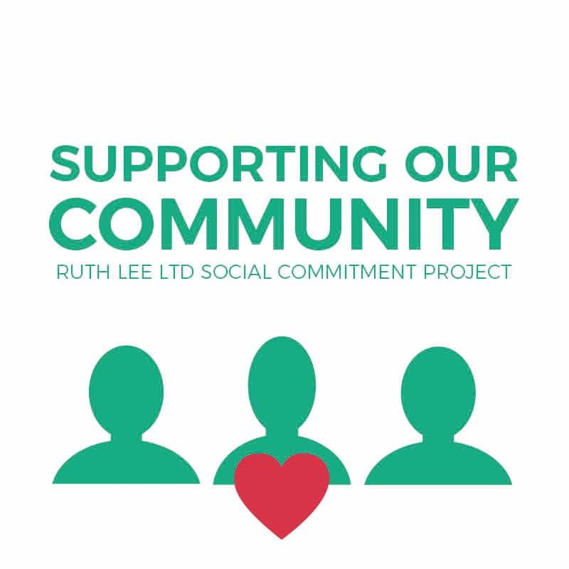 supporting our community white logo supporting our community white logo